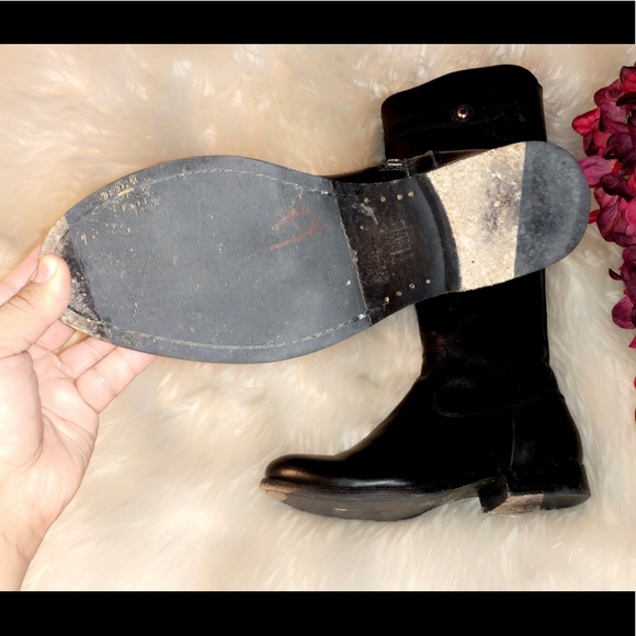 FRYE Black Leather Tall Boot - Picture 7 of 8